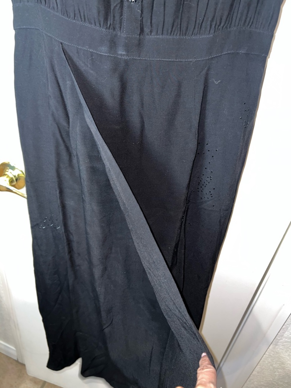 Zadig & Voltaire Rimaz Soft Strass Faux Wrap Shirt Dress Black Sz S NWT - Picture 12 of 13